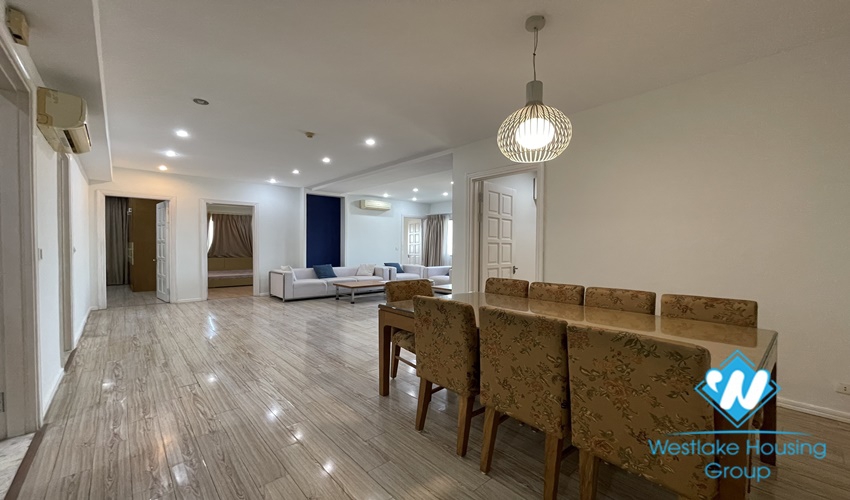 High floor apartment fully furnished new modern four bedrooms for rent E4 ciputra